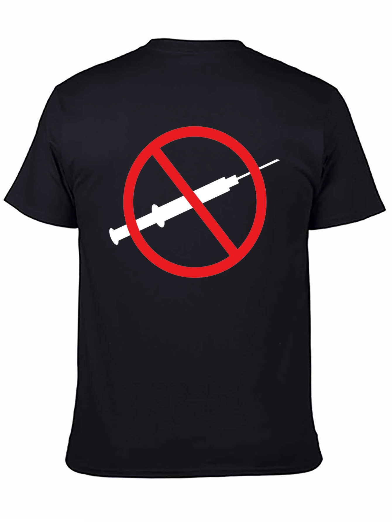 Anti-Vaccine T-Shirt Black Graphic Tee