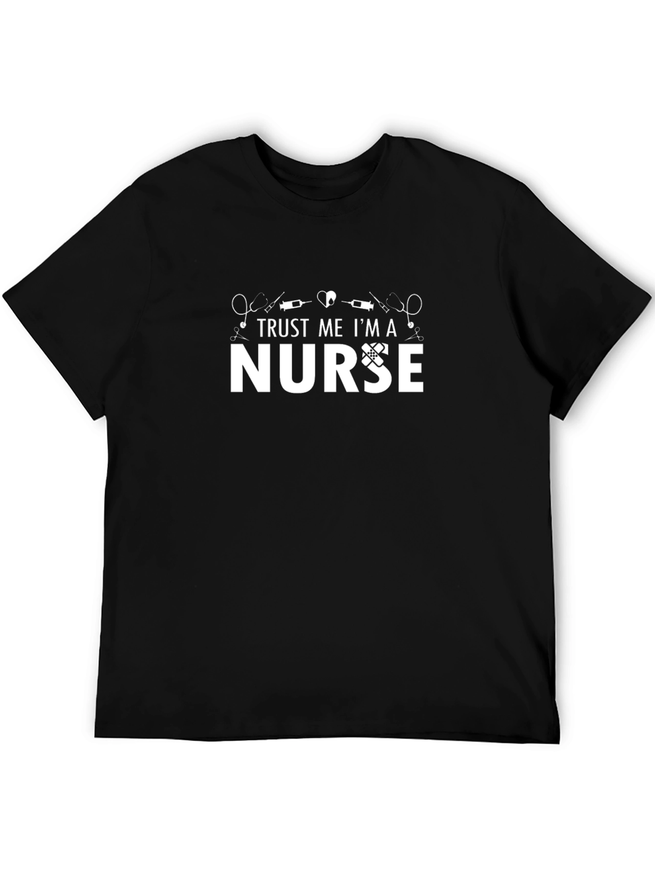 Trust Me Im A Nurse Graphic Tee - Black
