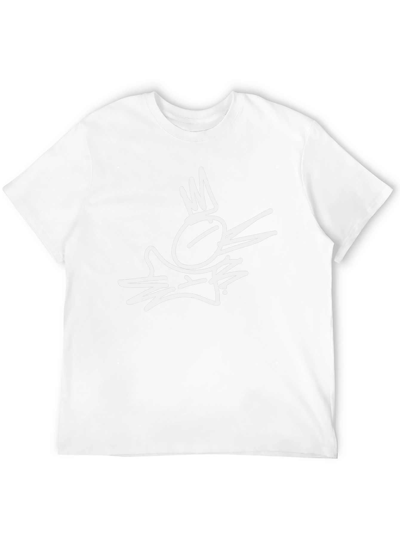 Abstract Crown Graphic Black T-Shirt