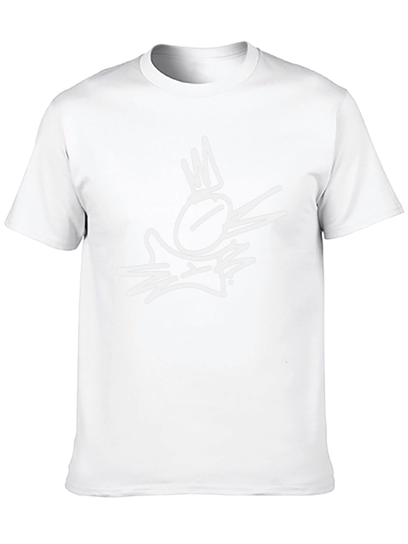 Abstract Crown Graphic Black T-Shirt