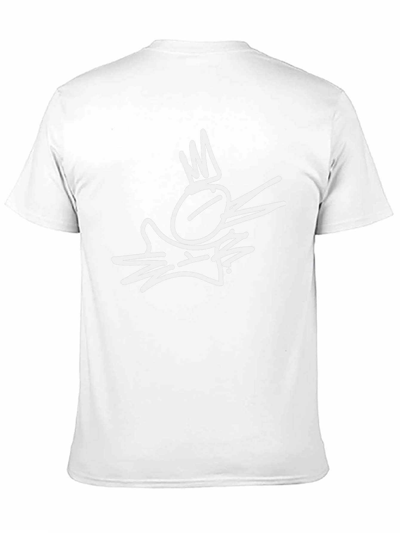 Abstract Crown Graphic Black T-Shirt