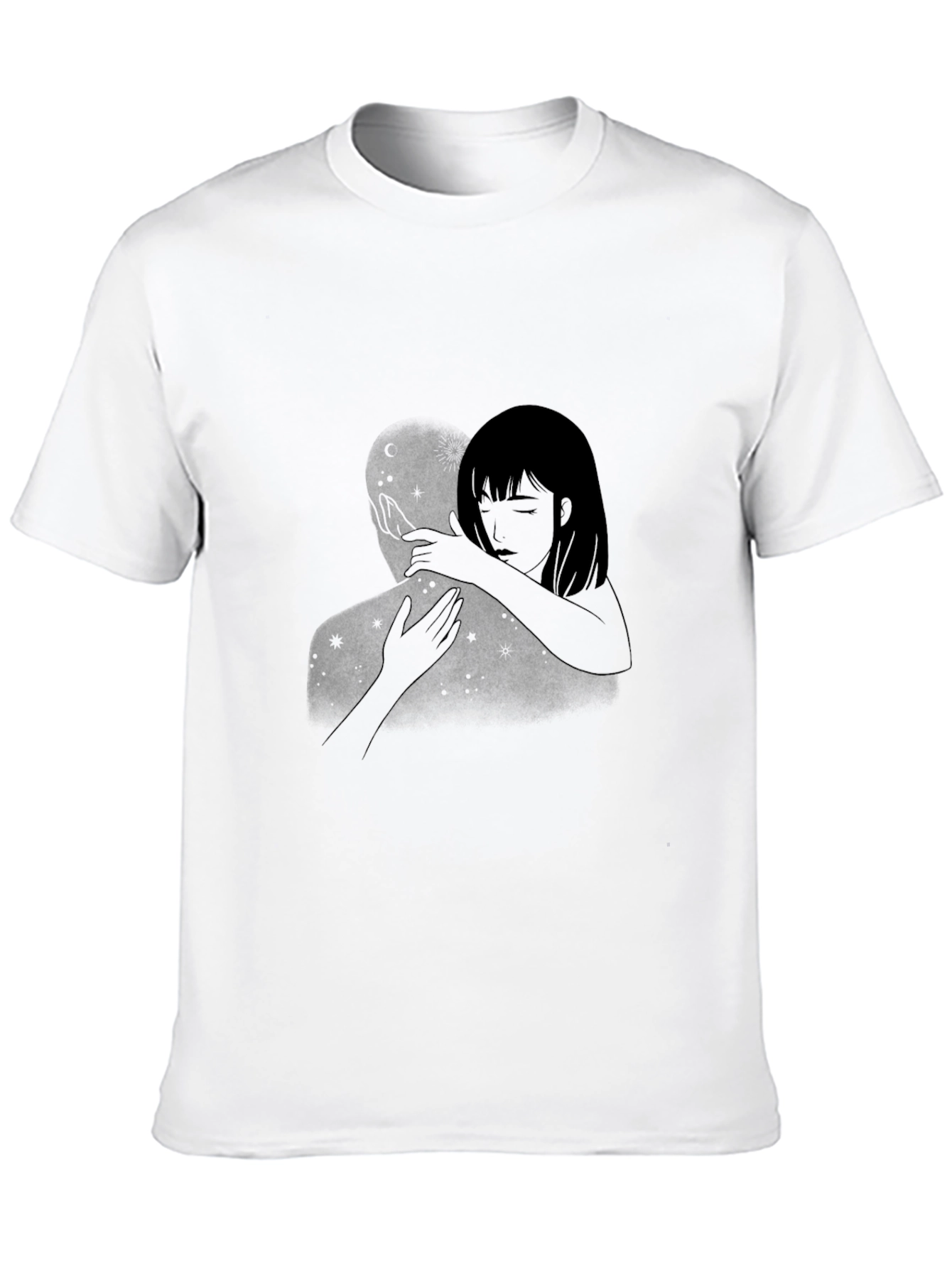 Embrace Graphic Tee - Stylish Black Comfort