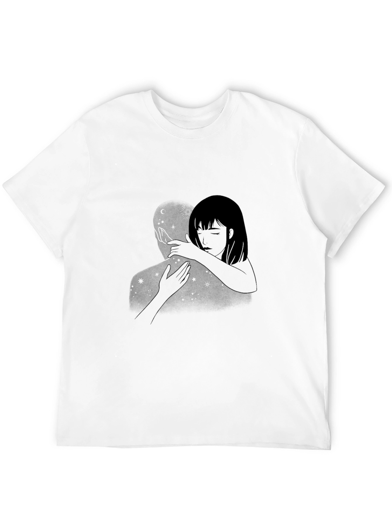 Embrace Graphic Tee - Stylish Black Comfort