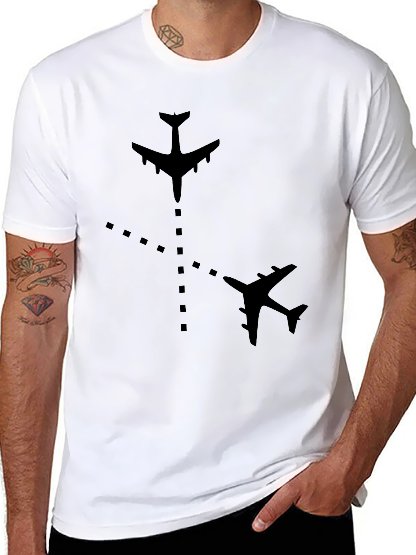 Aviation Path Black T-Shirt