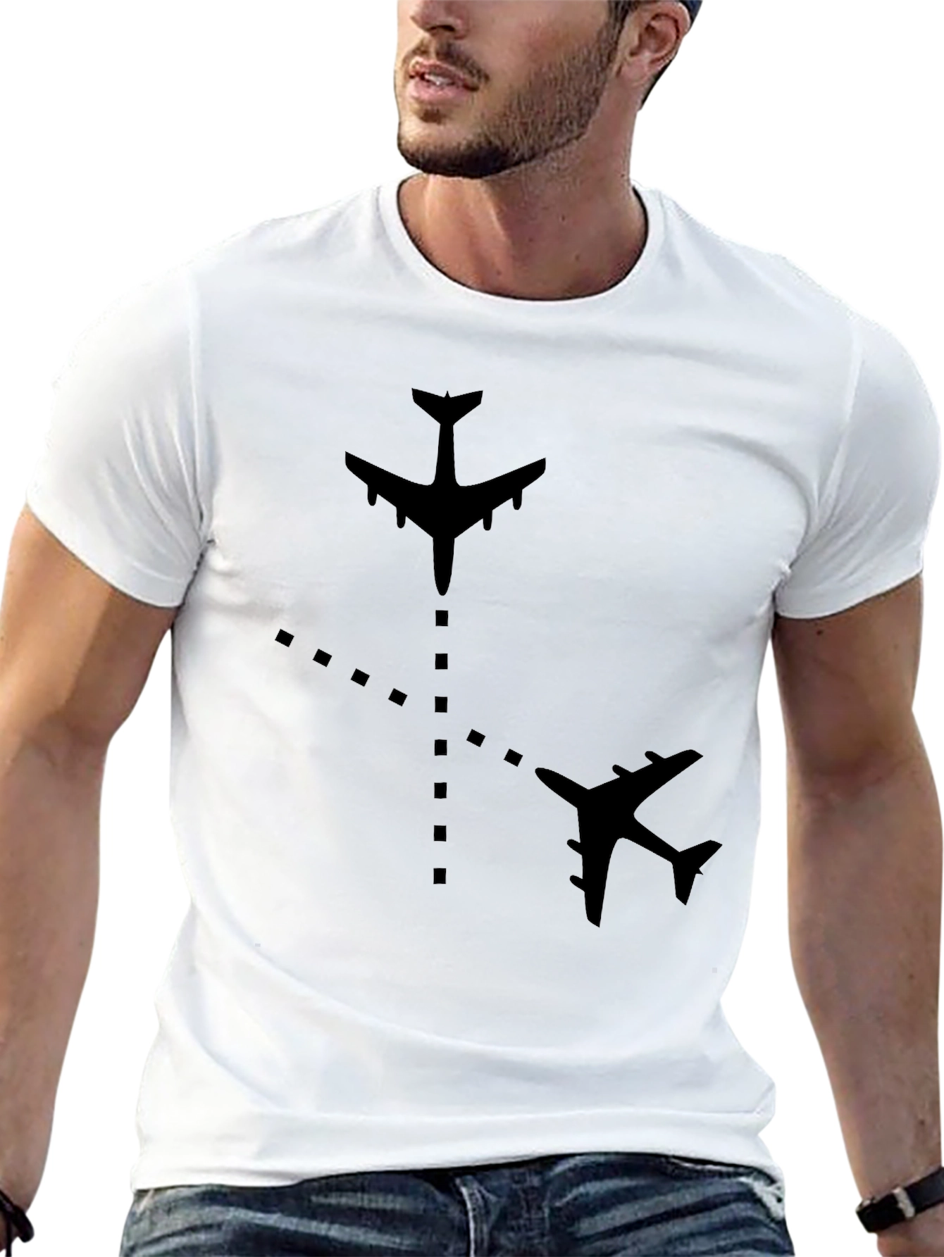 Aviation Path Black T-Shirt