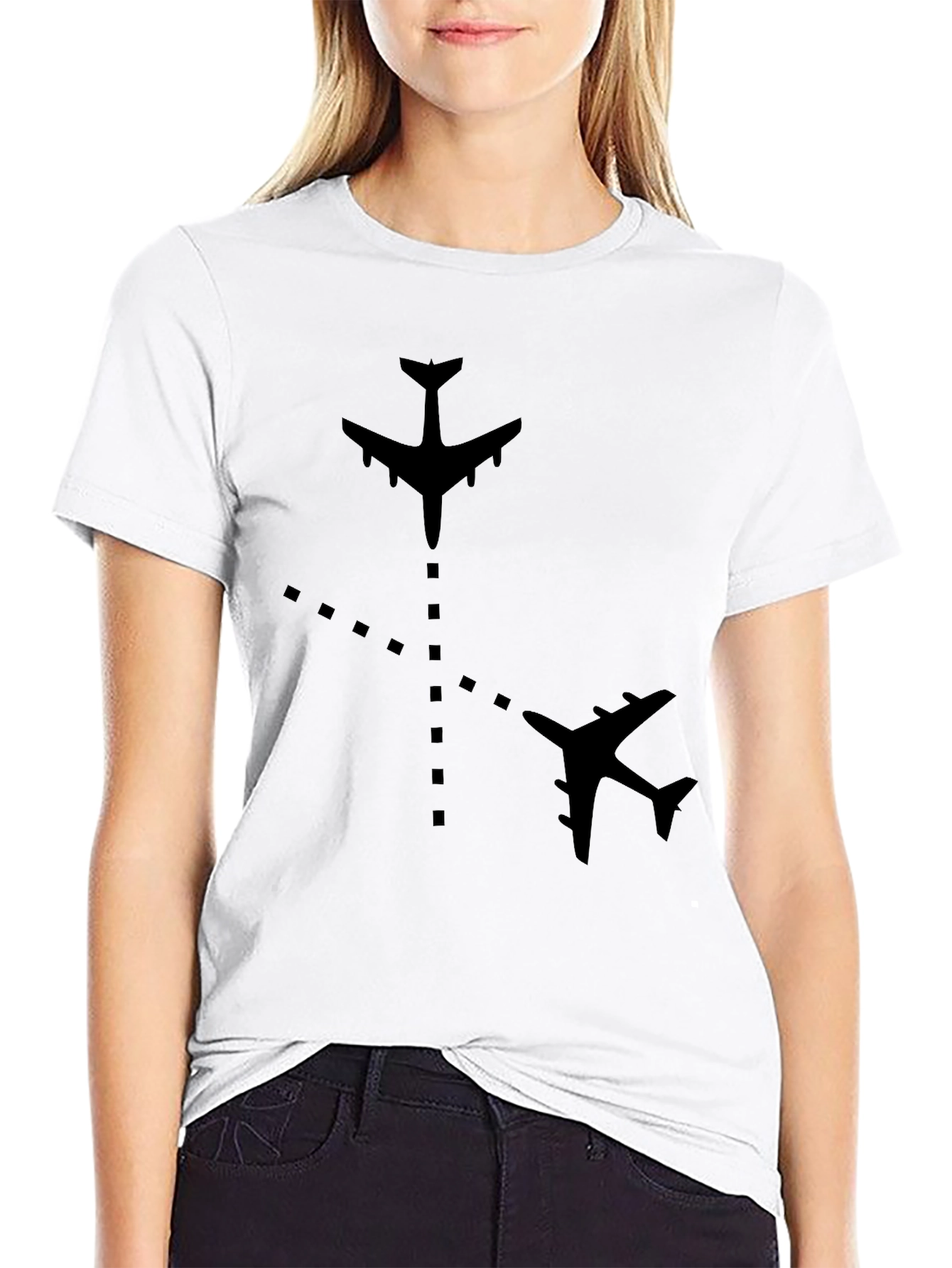 Aviation Path Black T-Shirt