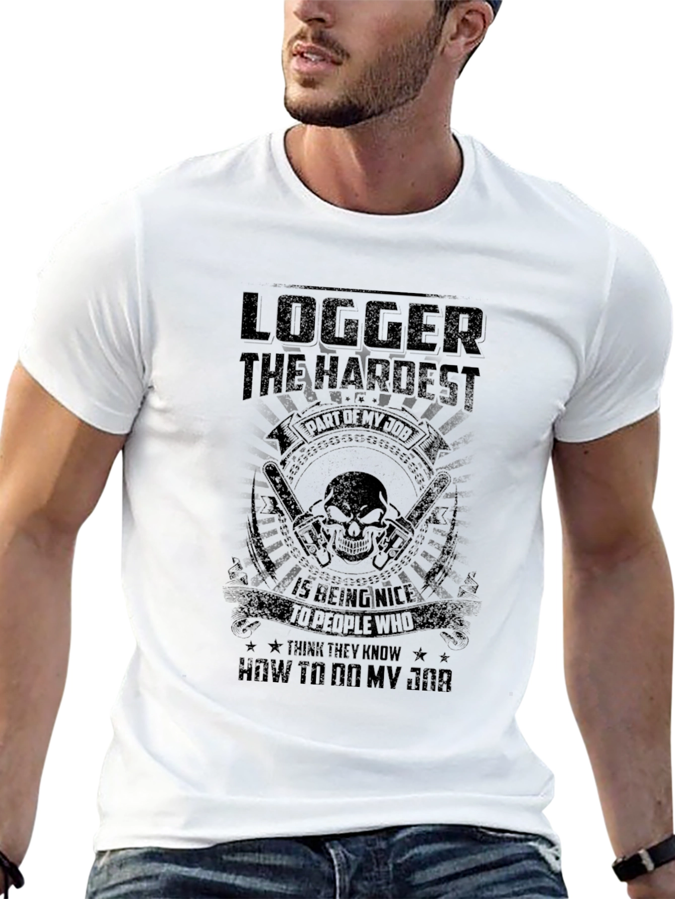 Logger Hardest Part T-Shirt Funny Gift