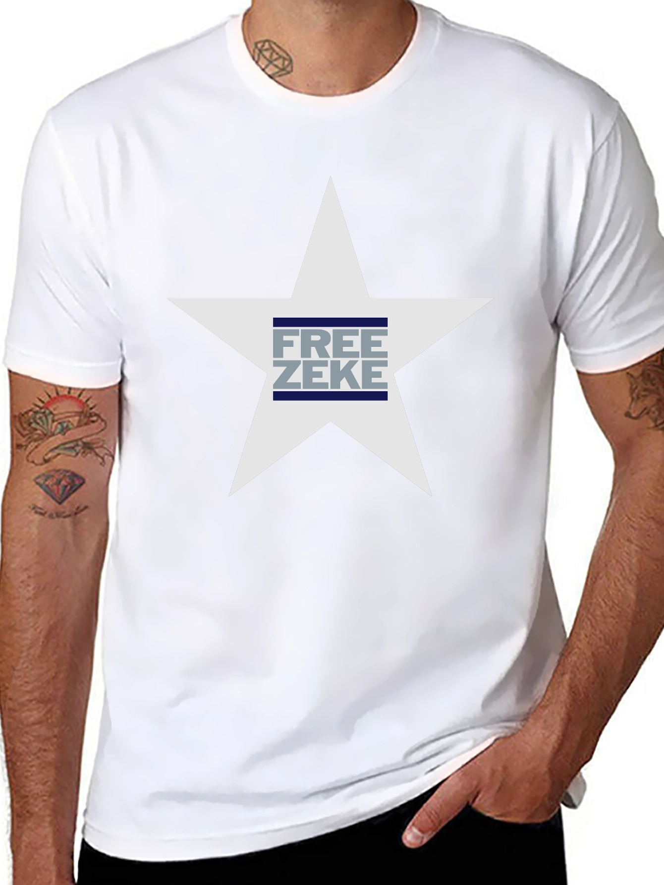 Free Zeke Star Graphic T-Shirt - Mens