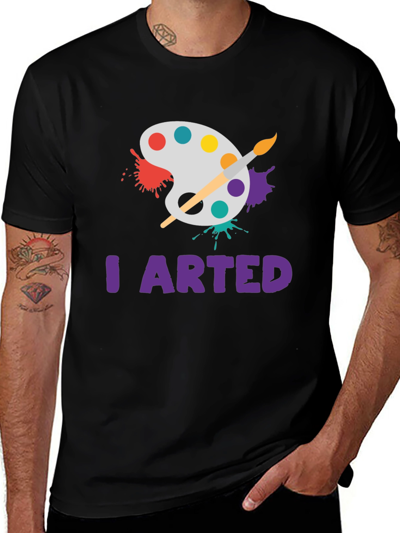 I Arted T-Shirt - Painters Palette Design