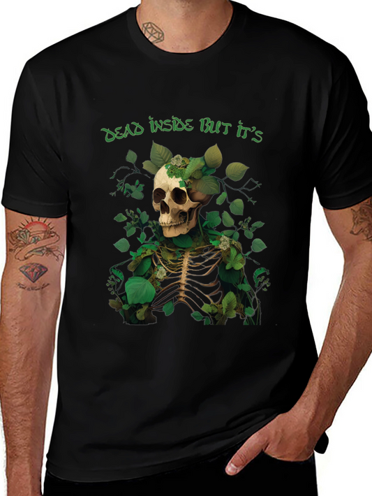Dead Inside Skeleton Graphic Tee