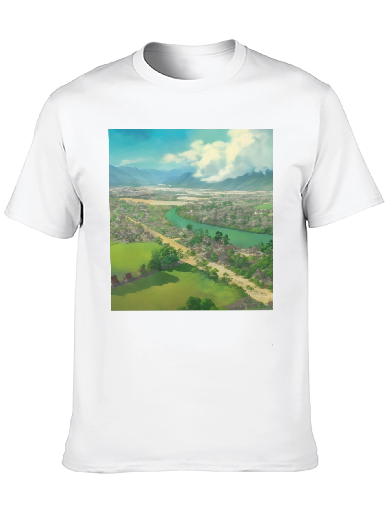 Landscape Graphic Black T-Shirt
