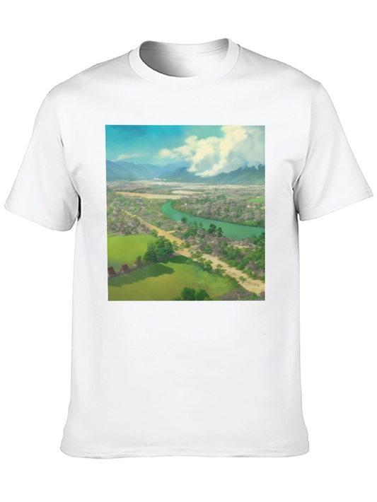 Landscape Graphic Black T-Shirt