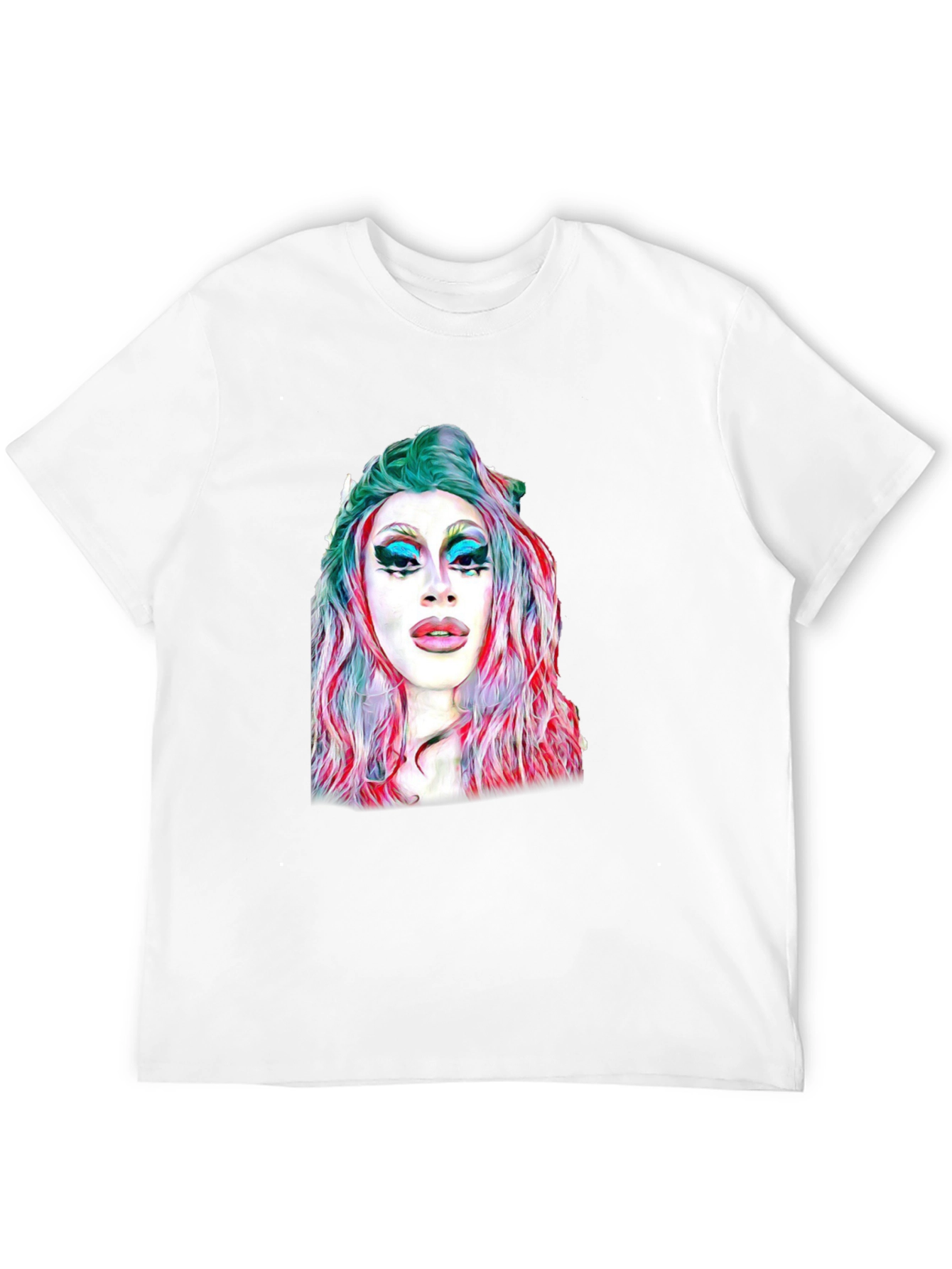 Drag Queen Graphic Tee - Unique Artistic Design