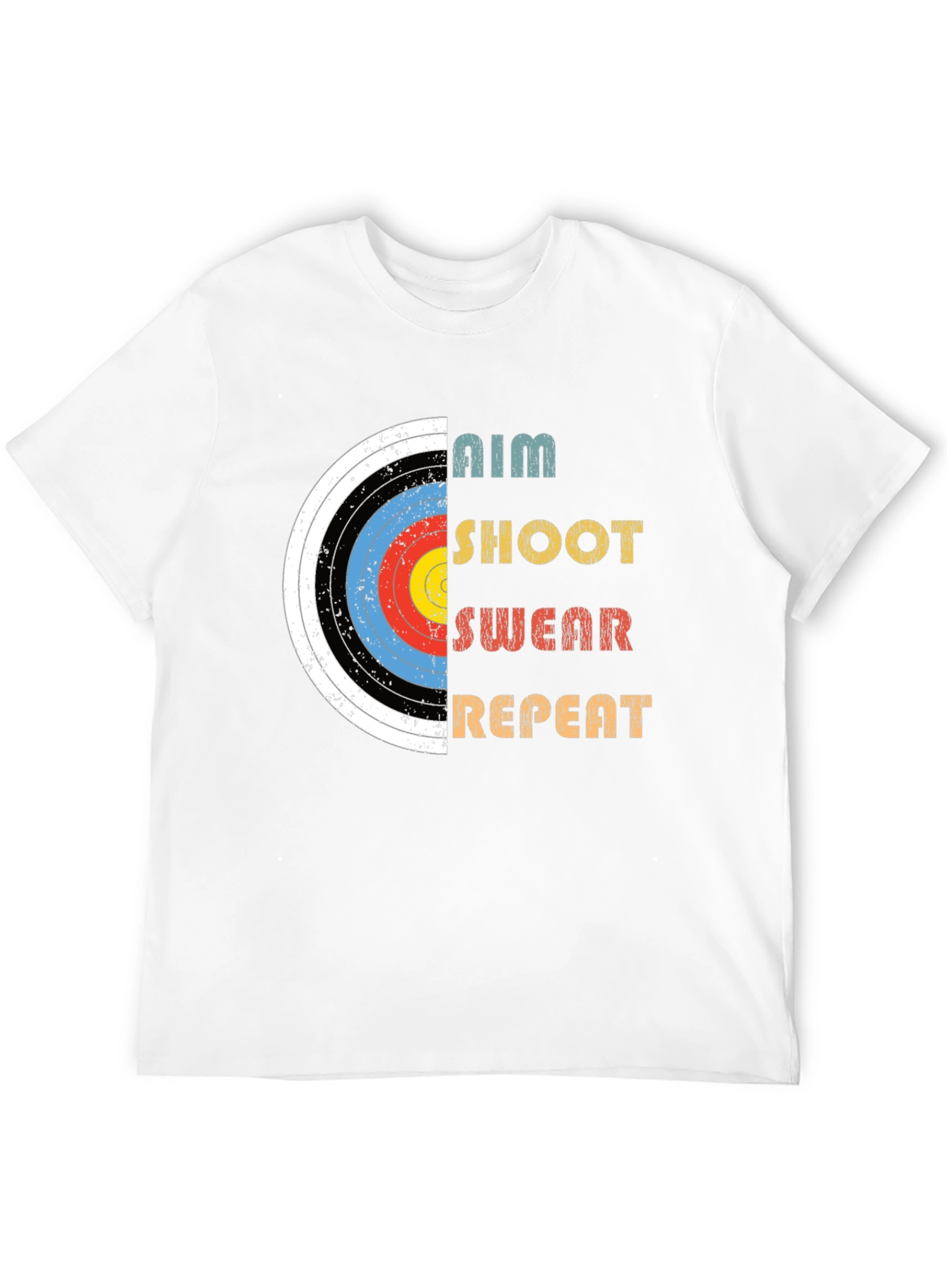 Archery Aim Shoot Swear Repeat Graphic Tee