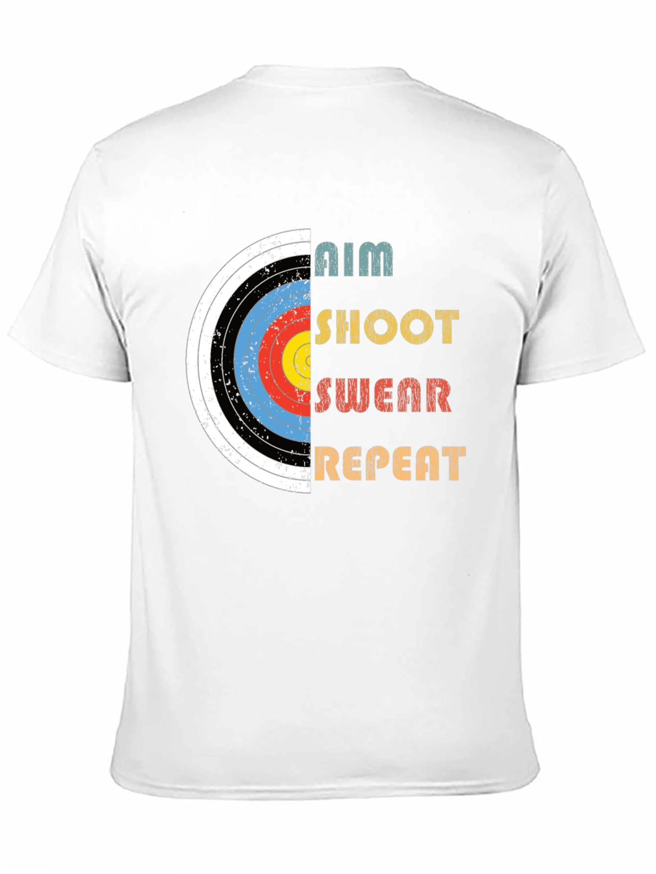 Archery Aim Shoot Swear Repeat Graphic Tee