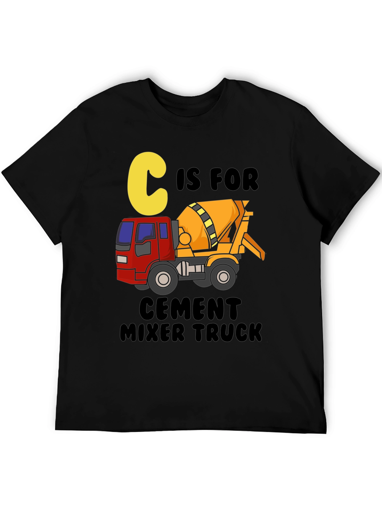 C is for Cement Mixer Truck Graphic Tee