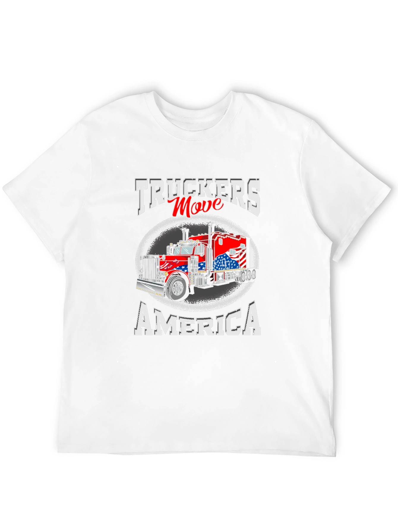 Truckers Move America Patriotic T-Shirt