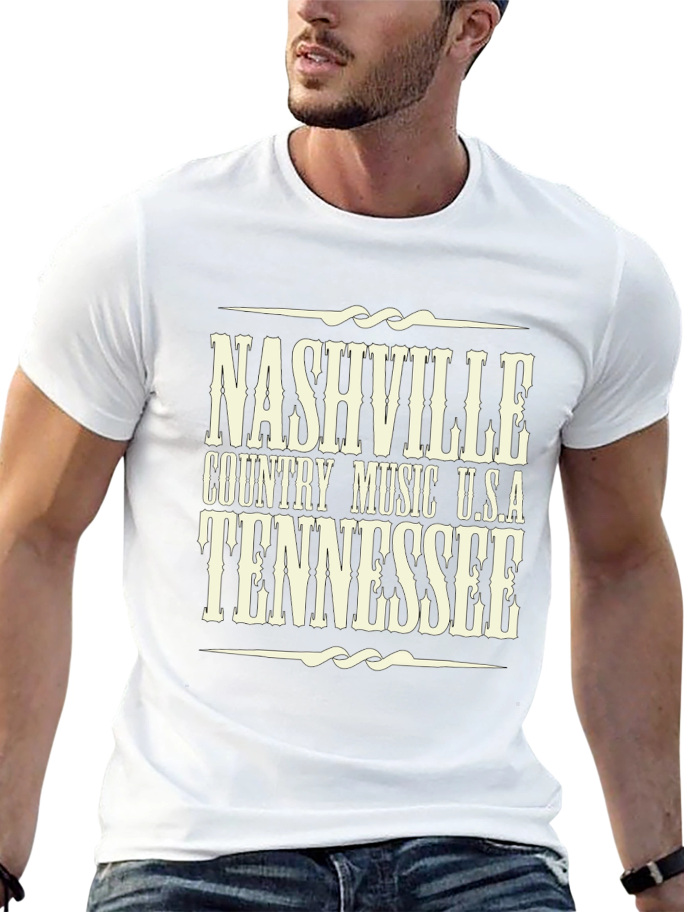 Nashville Tennessee Country Music USA Graphic T-Shirt