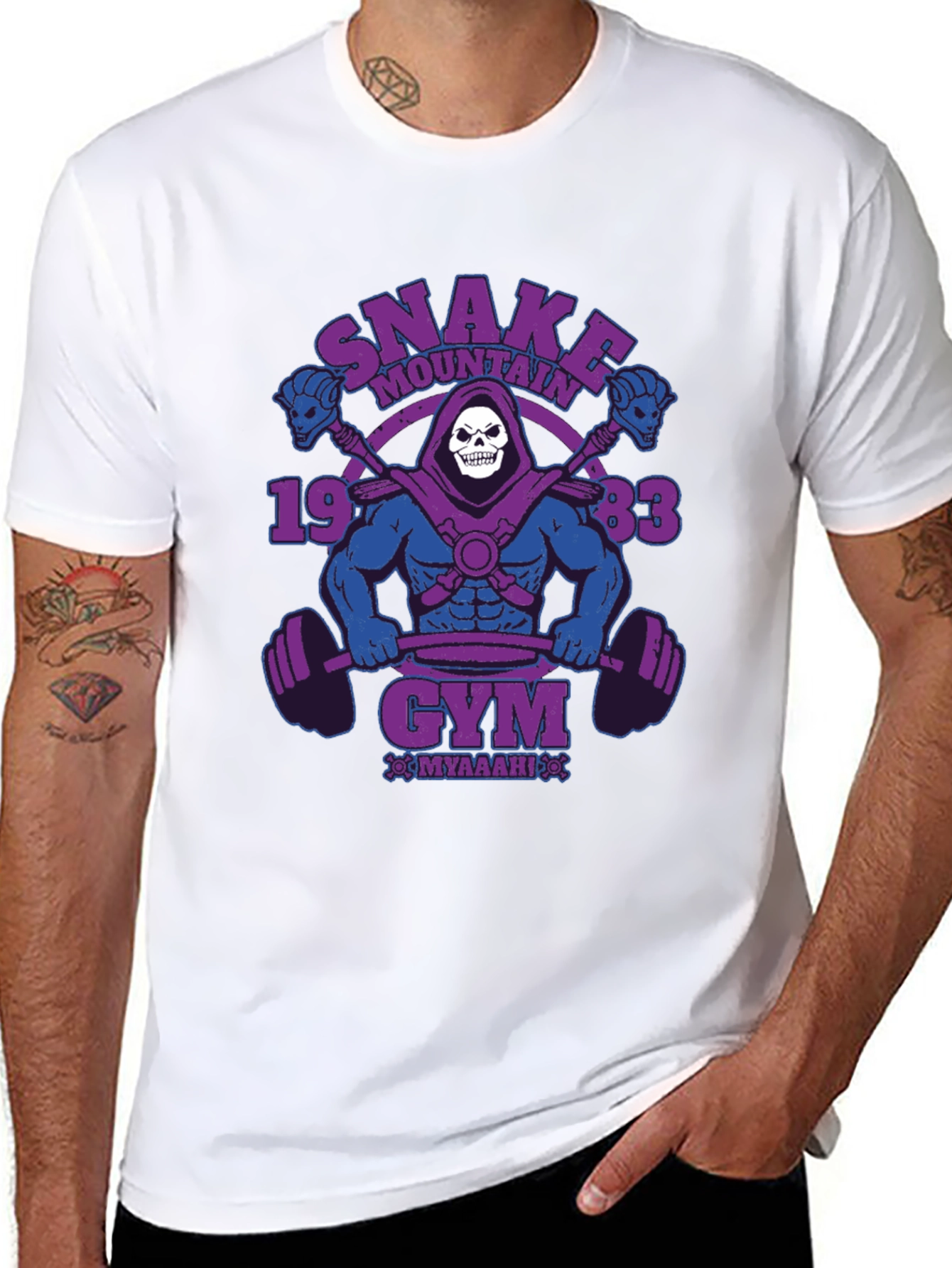 Snake Mountain Gym T-Shirt: Skeletor MOTU Style