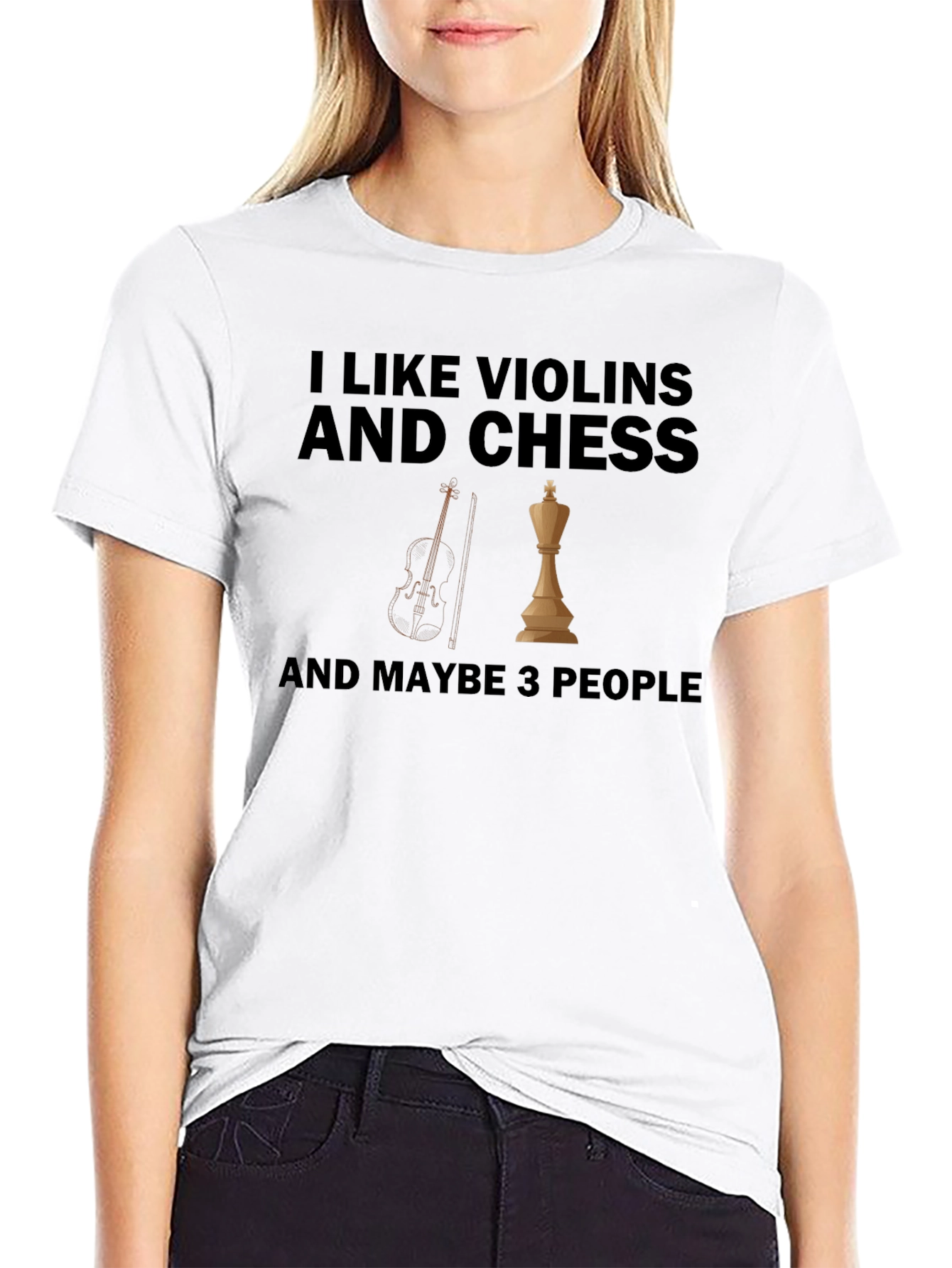 I Like Violins and Chess T-Shirt