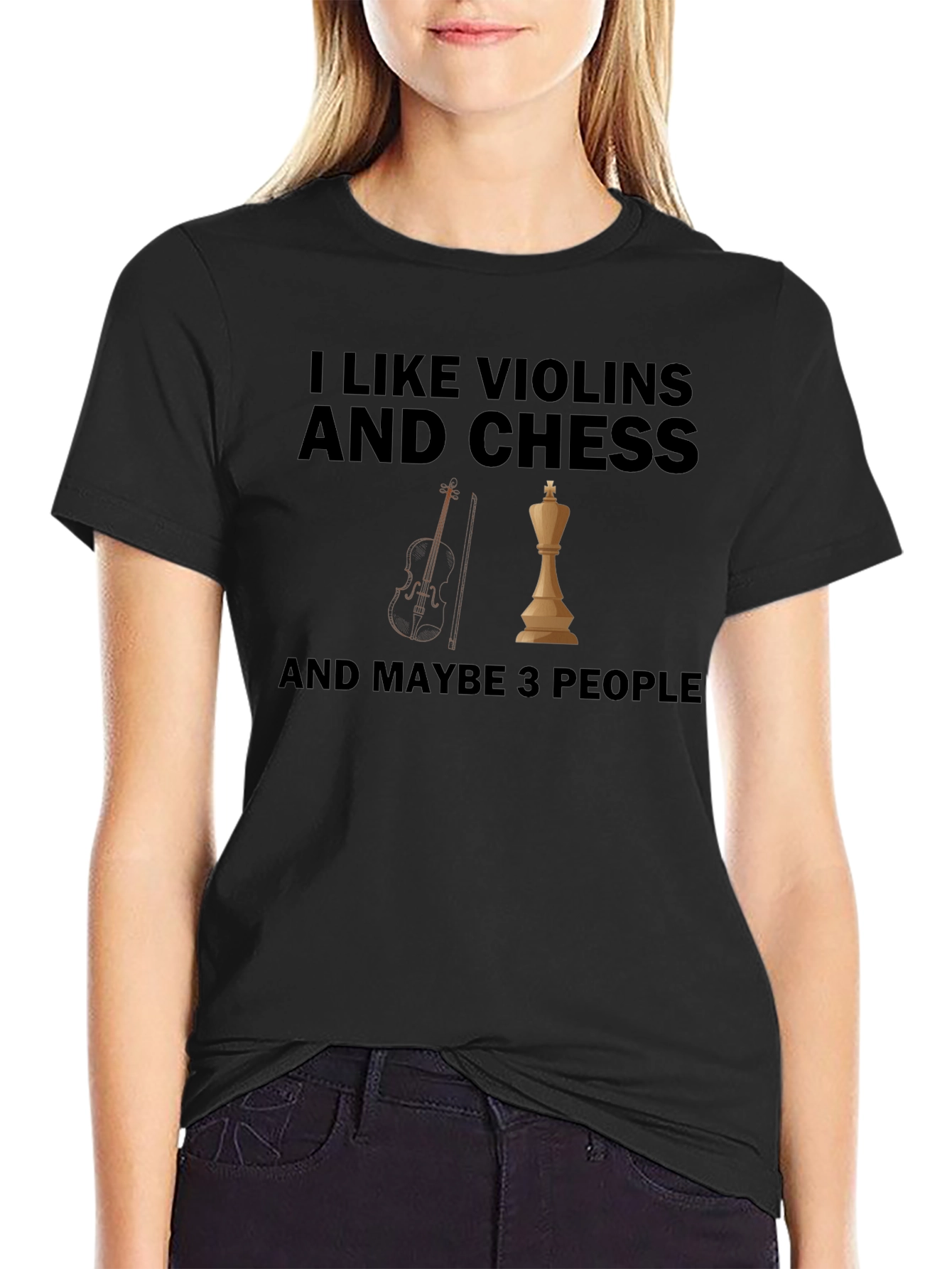 I Like Violins and Chess T-Shirt