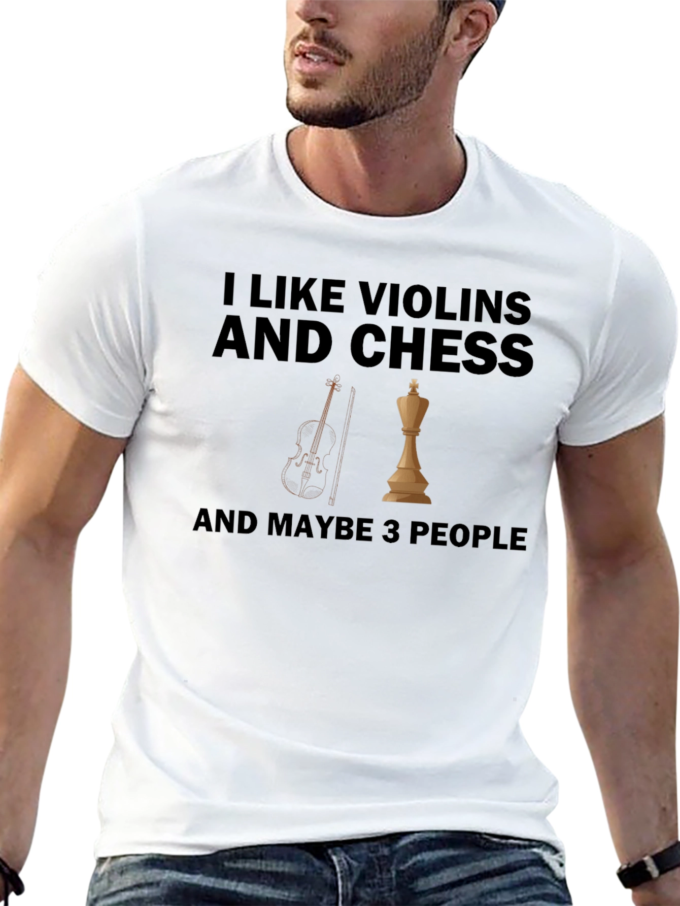 I Like Violins and Chess T-Shirt