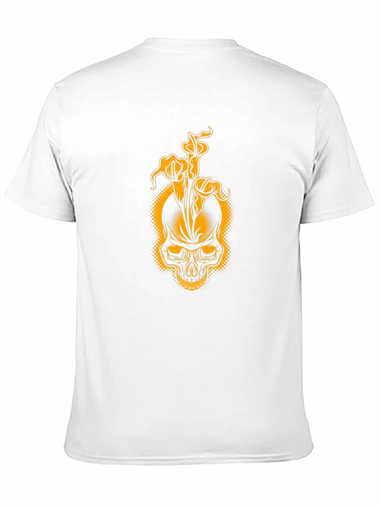 Skull & Lily Black T-Shirt - Unique Graphic Tee
