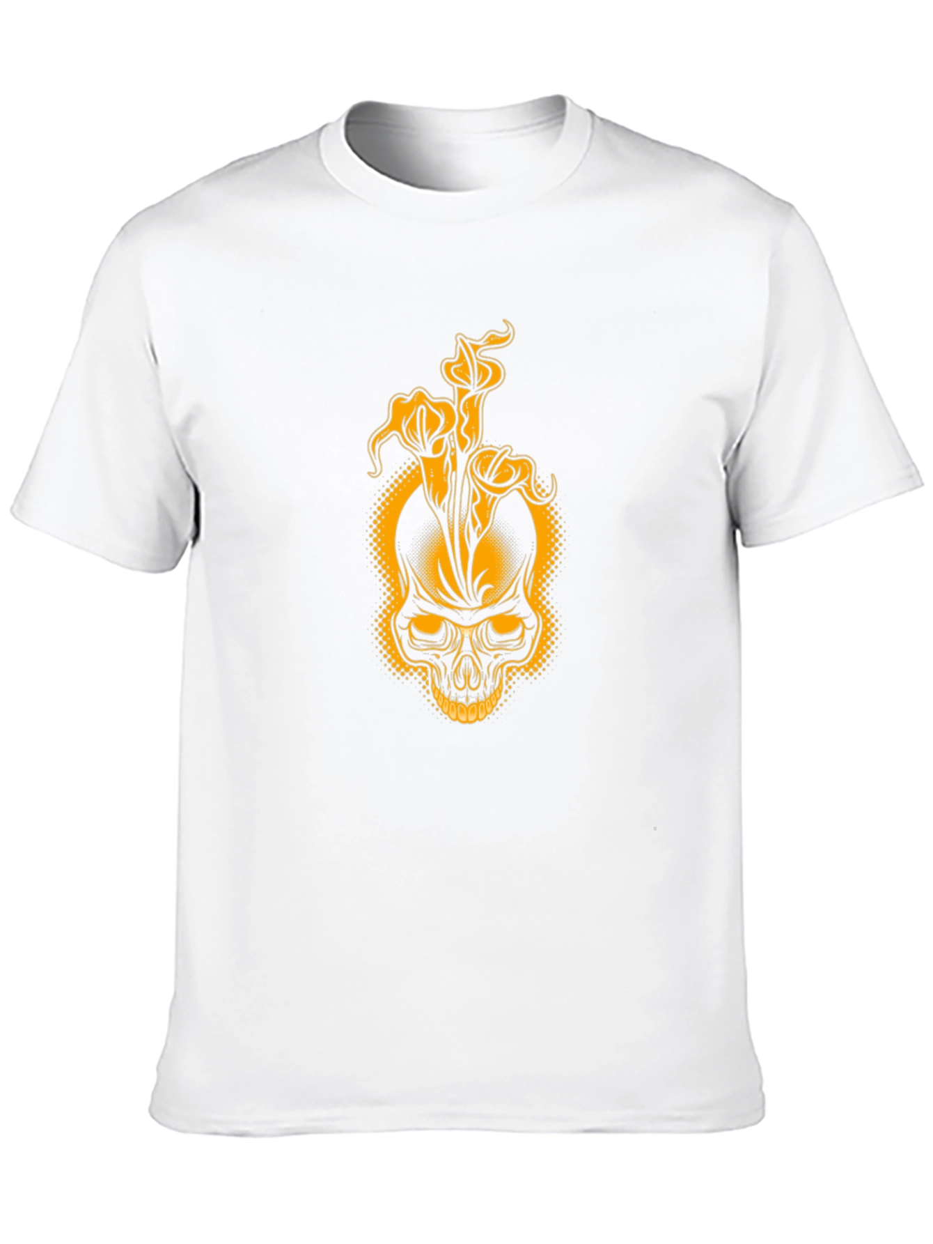 Skull & Lily Black T-Shirt - Unique Graphic Tee