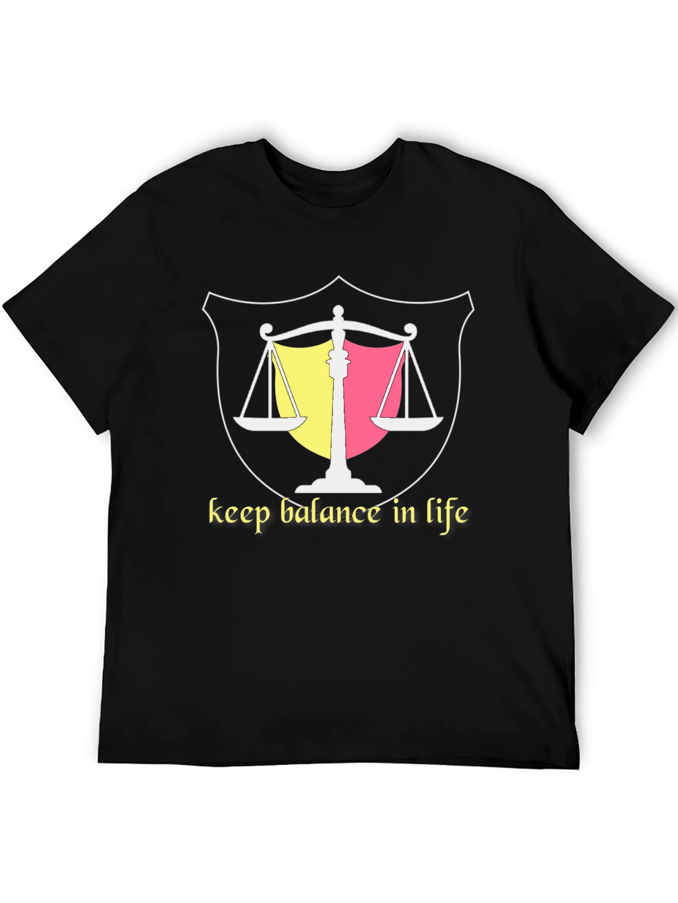 Balance in Life Graphic Tee - Black