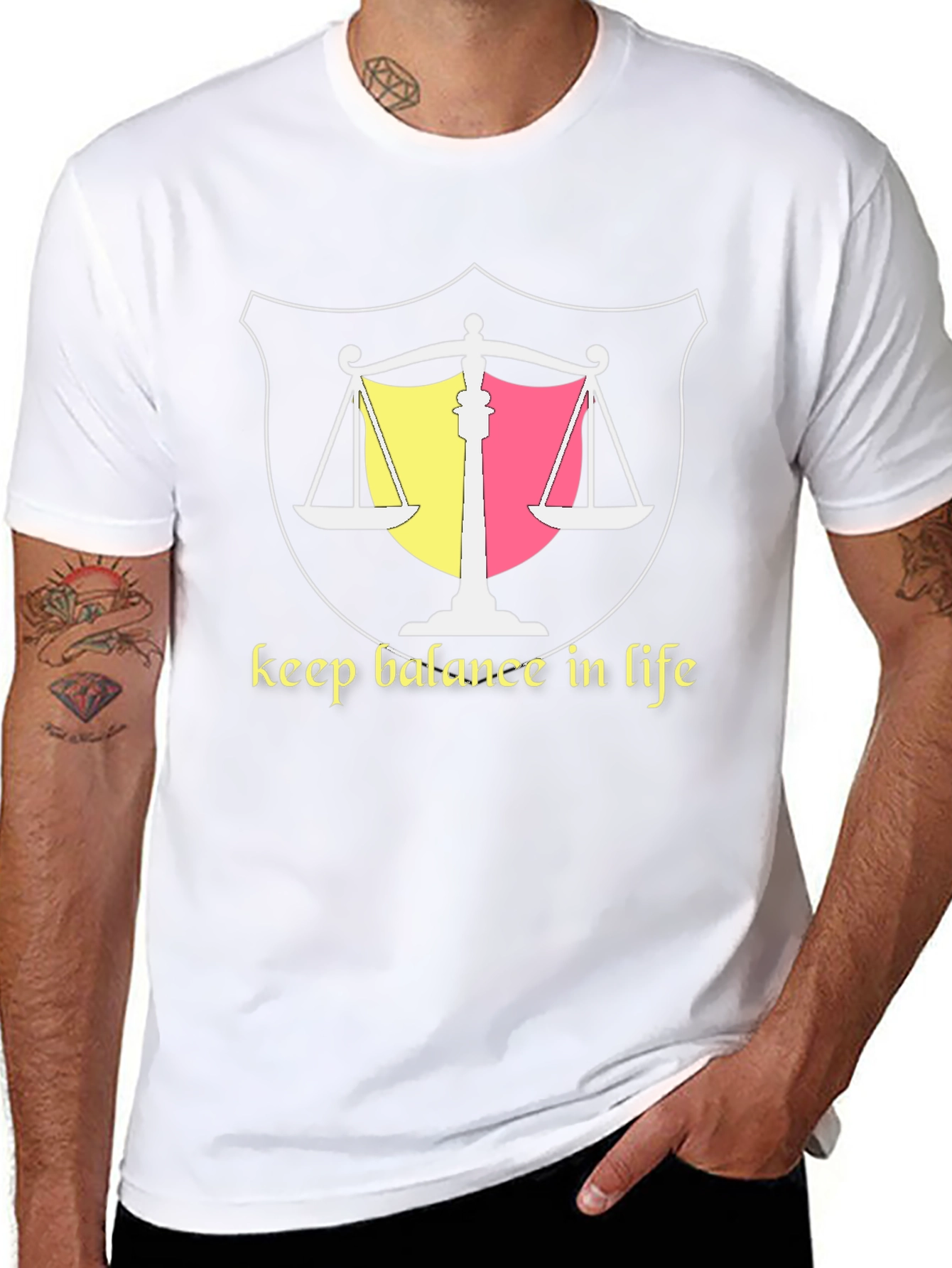Balance in Life Graphic Tee - Black