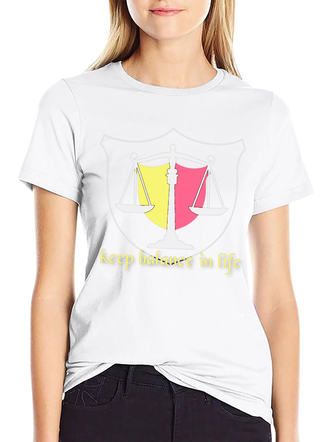 Balance in Life Graphic Tee - Black