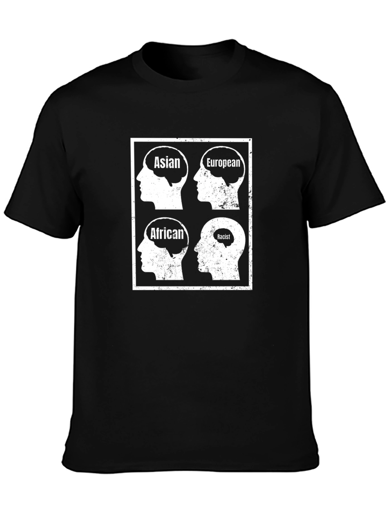 Racist Brain T-Shirt: Equality & Awareness Tee