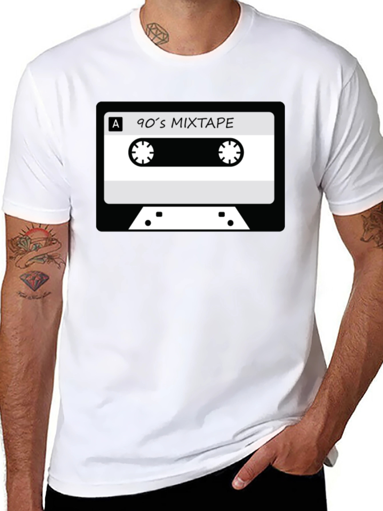 90s Mixtape Graphic Tee - Retro Cassette T-Shirt