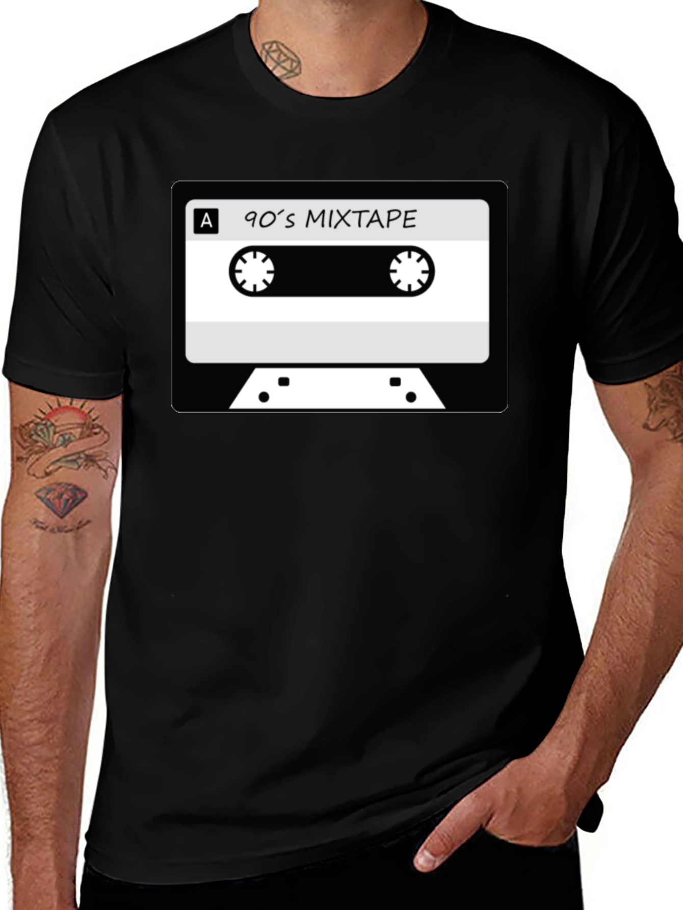 90s Mixtape Graphic Tee - Retro Cassette T-Shirt