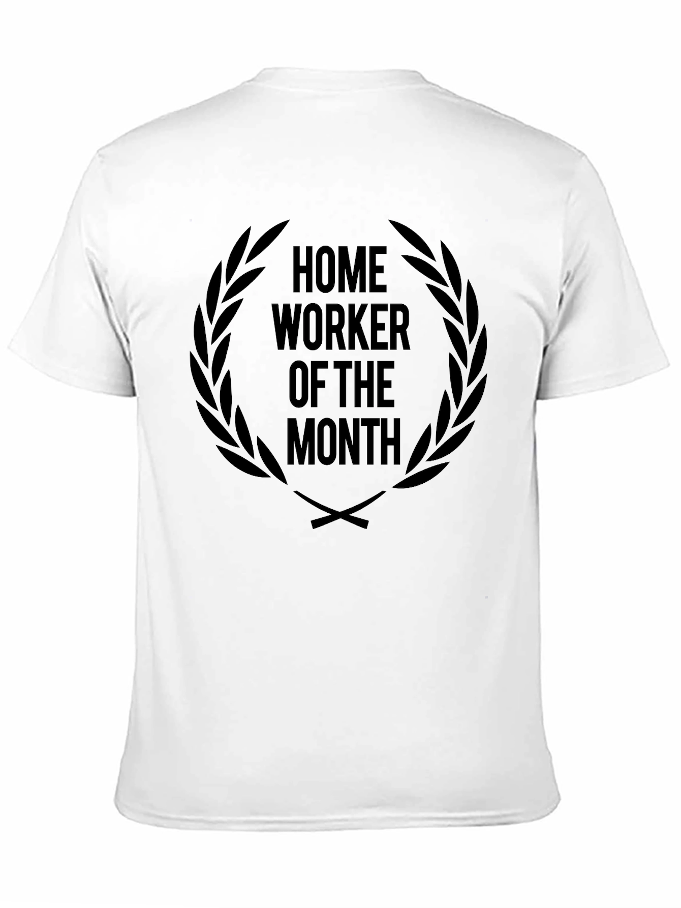 Home Worker of the Month Black Graphic Tee