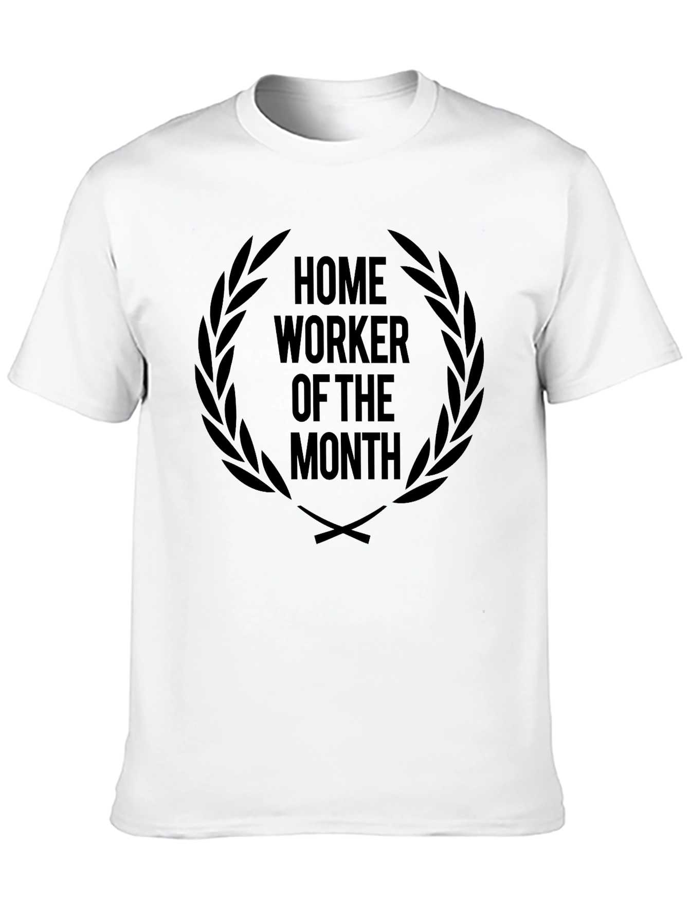 Home Worker of the Month Black Graphic Tee