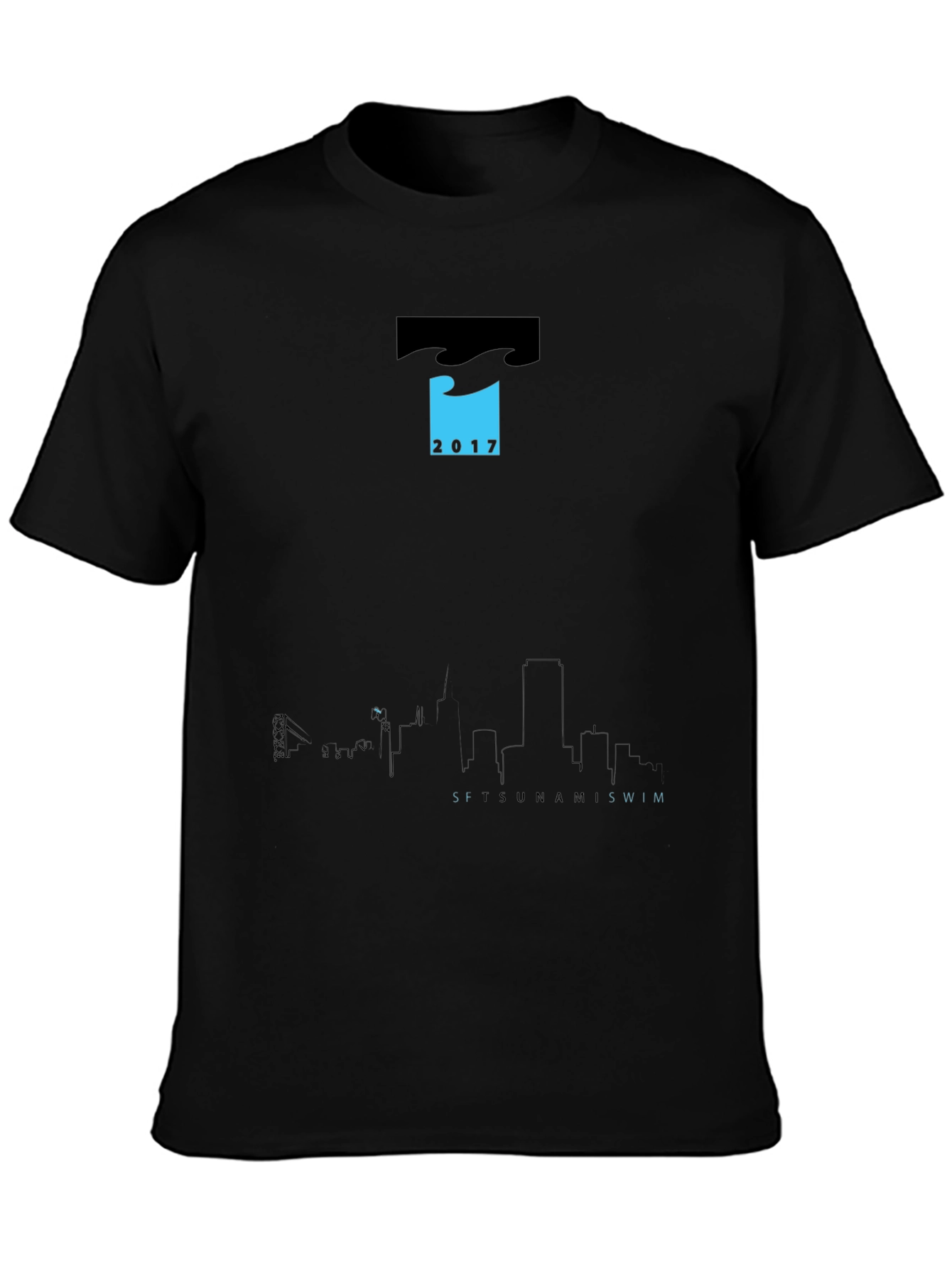 SF Tsunami Swim 2017 Black Graphic Tee