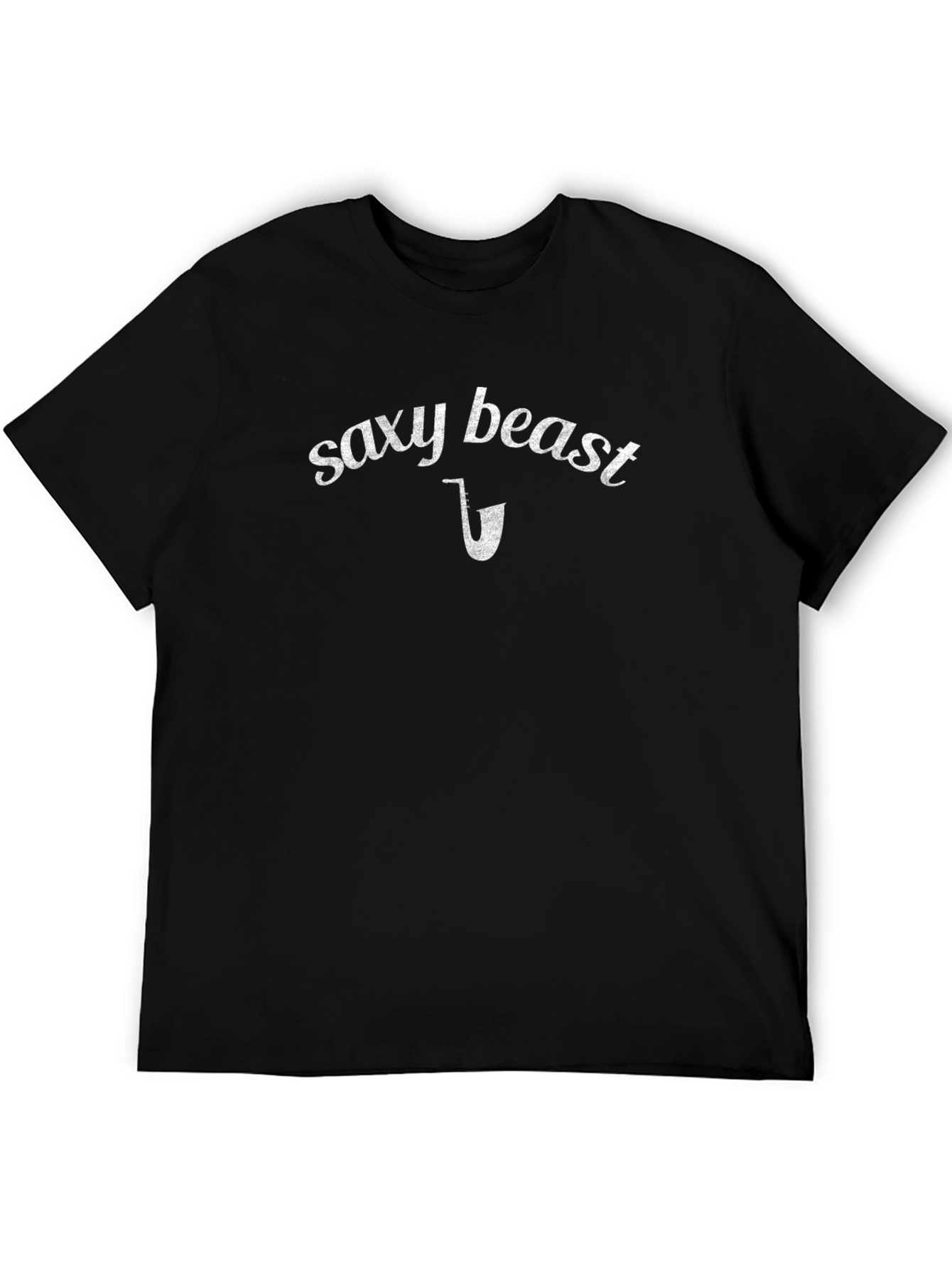 Saxy Beast Graphic T-Shirt - Cool Musician Tee