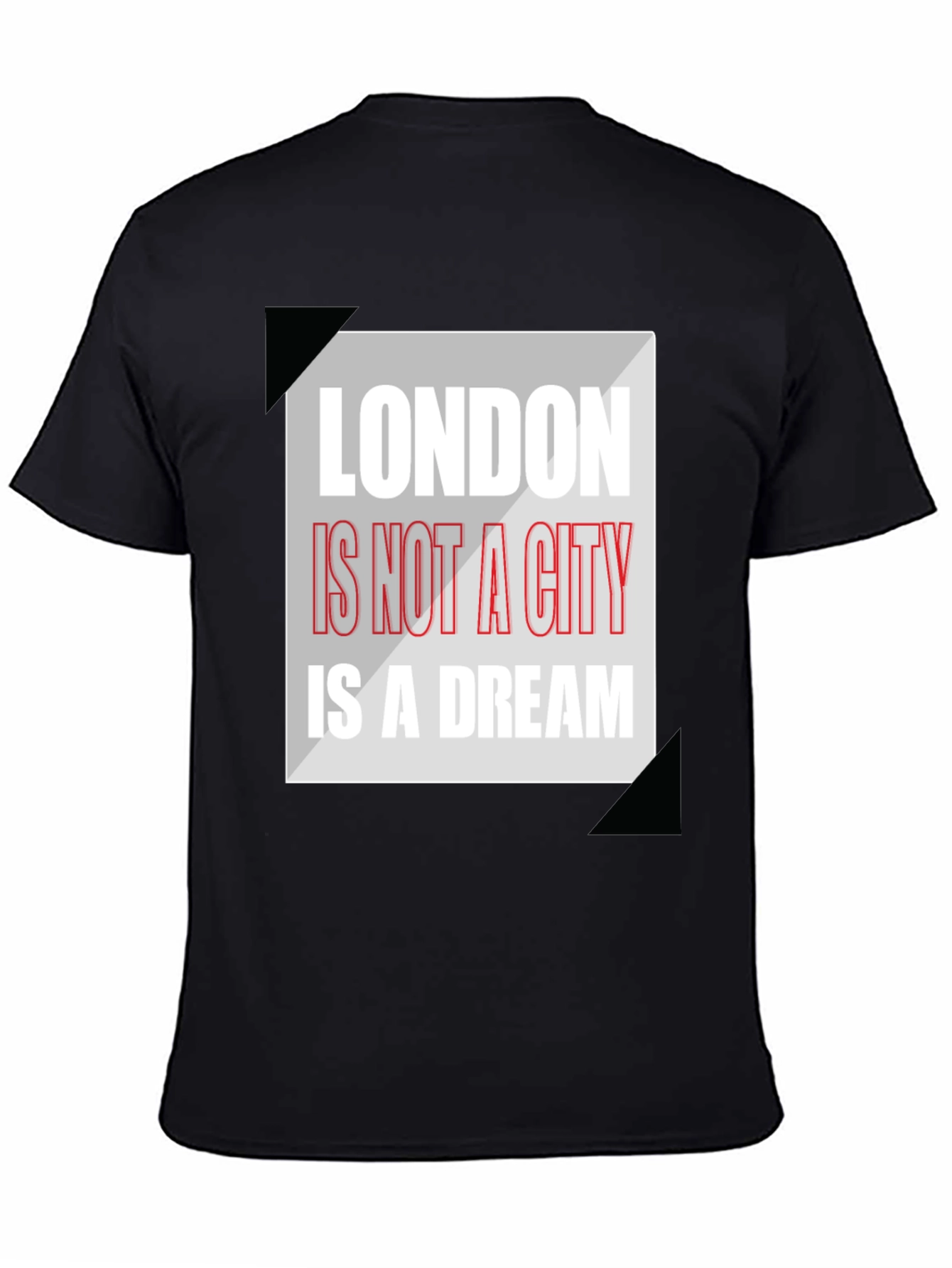 London Dream Graphic Tee - Mens Black T-Shirt