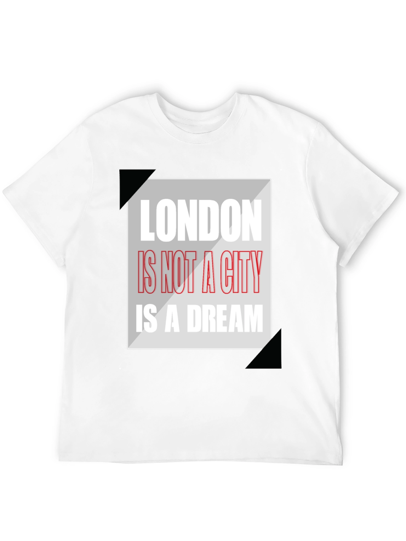 London Dream Graphic Tee - Mens Black T-Shirt