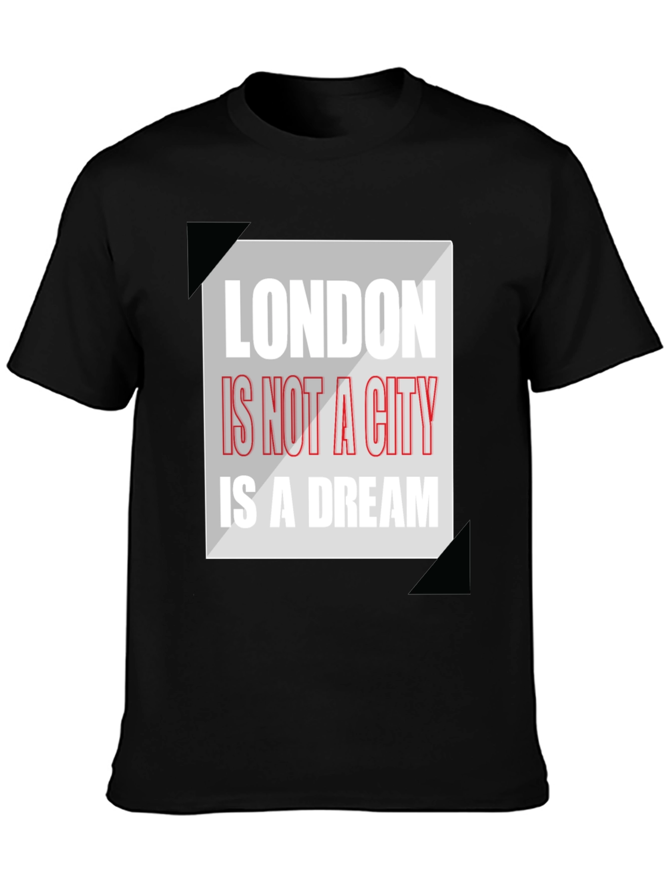 London Dream Graphic Tee - Mens Black T-Shirt