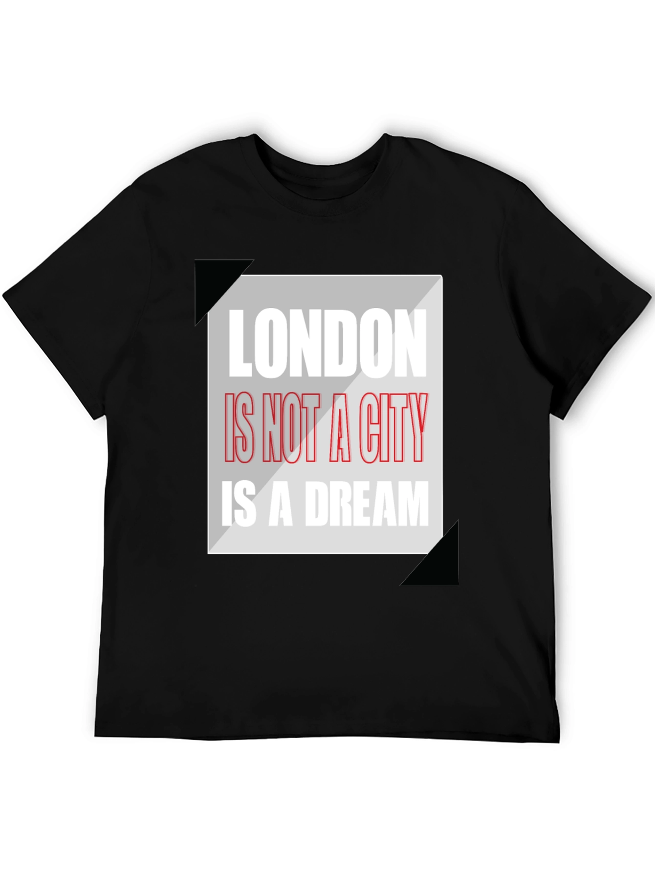 London Dream Graphic Tee - Mens Black T-Shirt