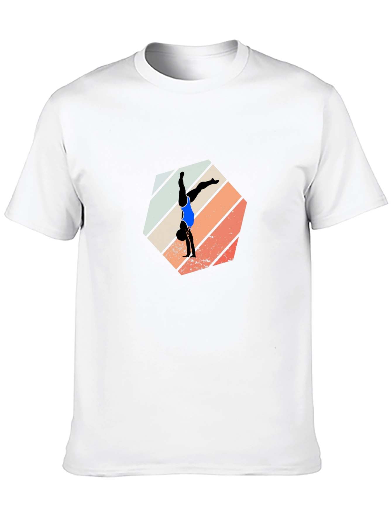 Gymnast Retro Graphic Black Tee