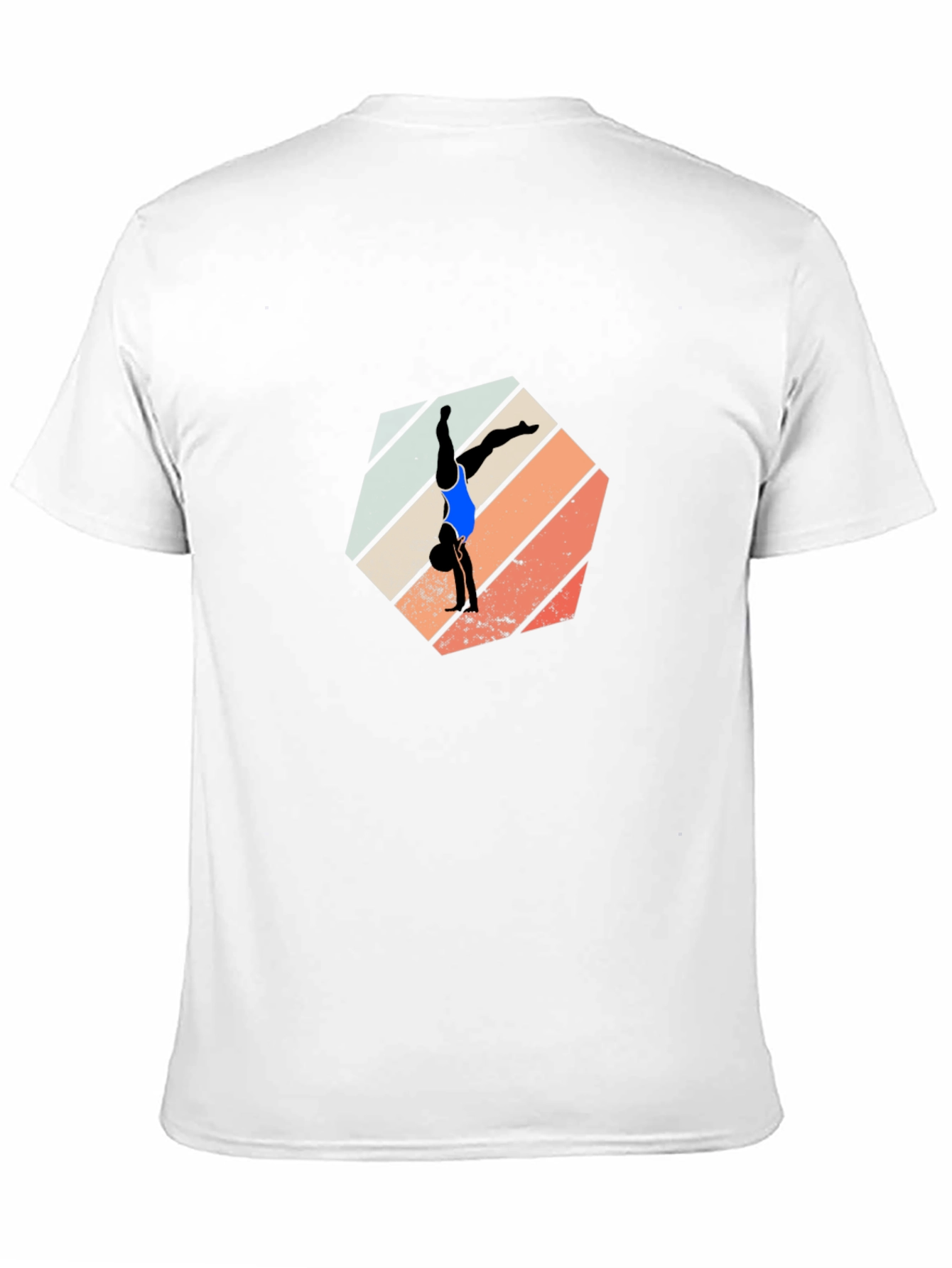 Gymnast Retro Graphic Black Tee