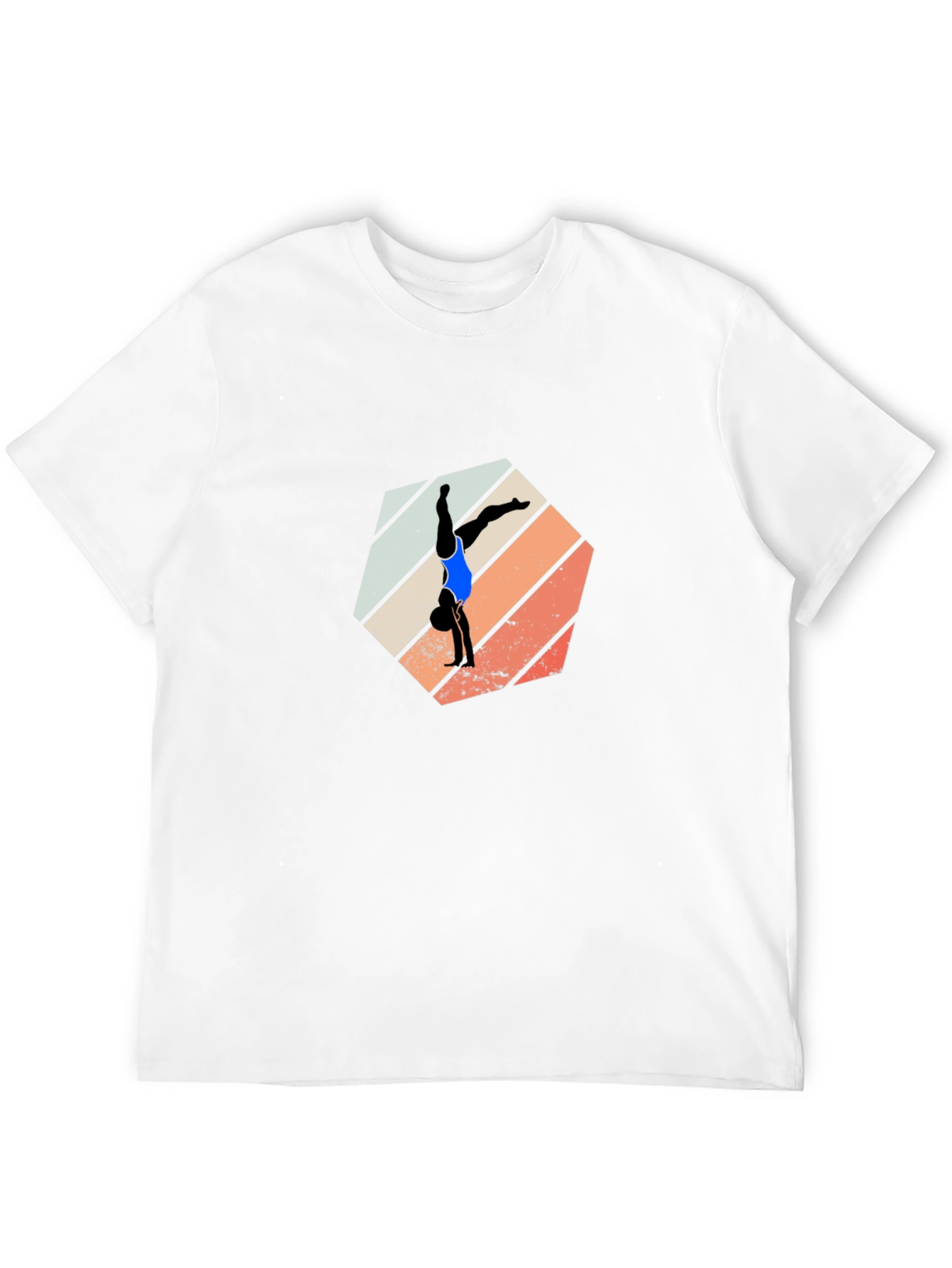 Gymnast Retro Graphic Black Tee
