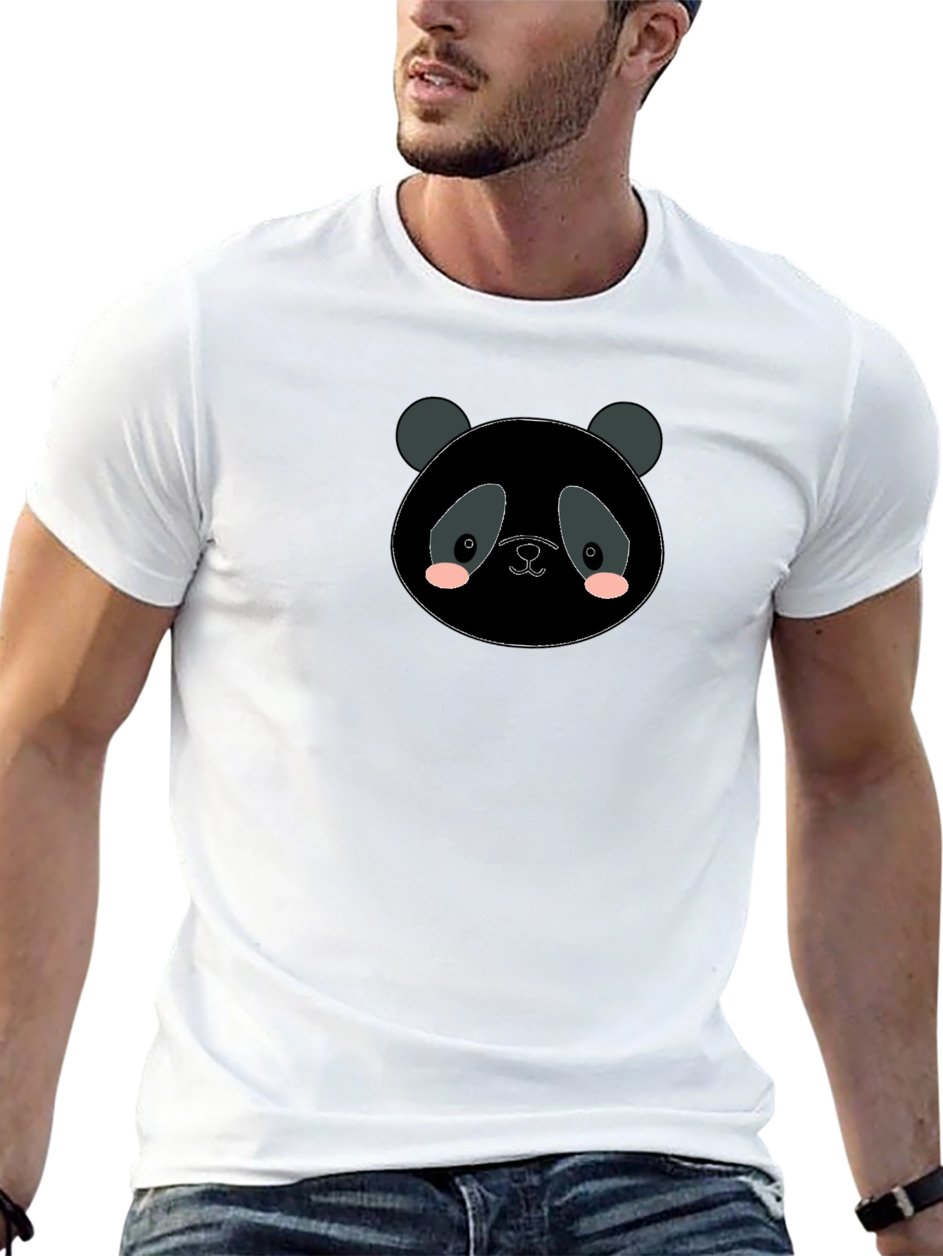 Panda Graphic Black T-Shirt - Casual Comfort