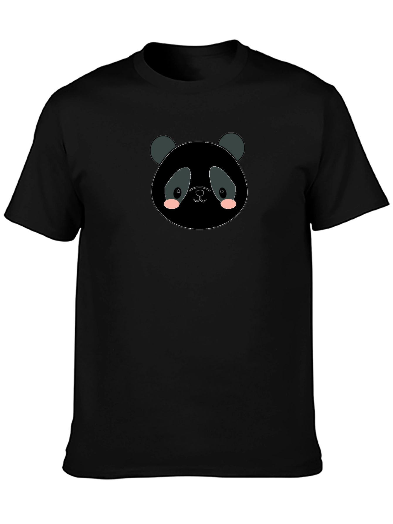 Panda Graphic Black T-Shirt - Casual Comfort