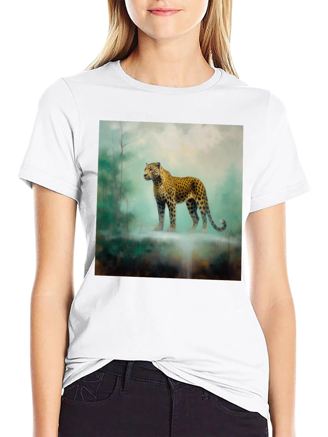 Leopard Print T-Shirt - Wildlife Design