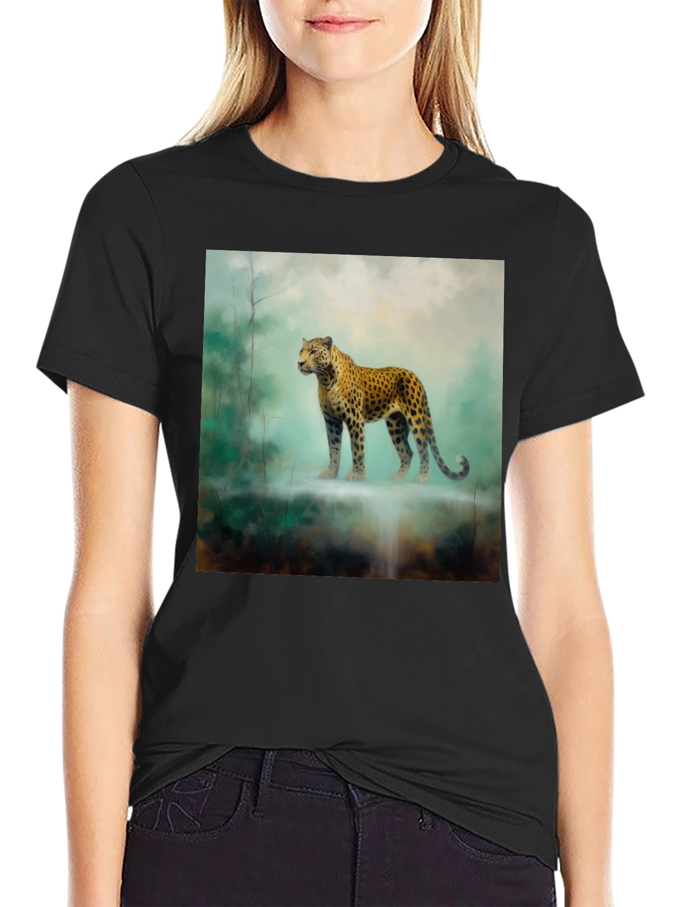 Leopard Print T-Shirt - Wildlife Design