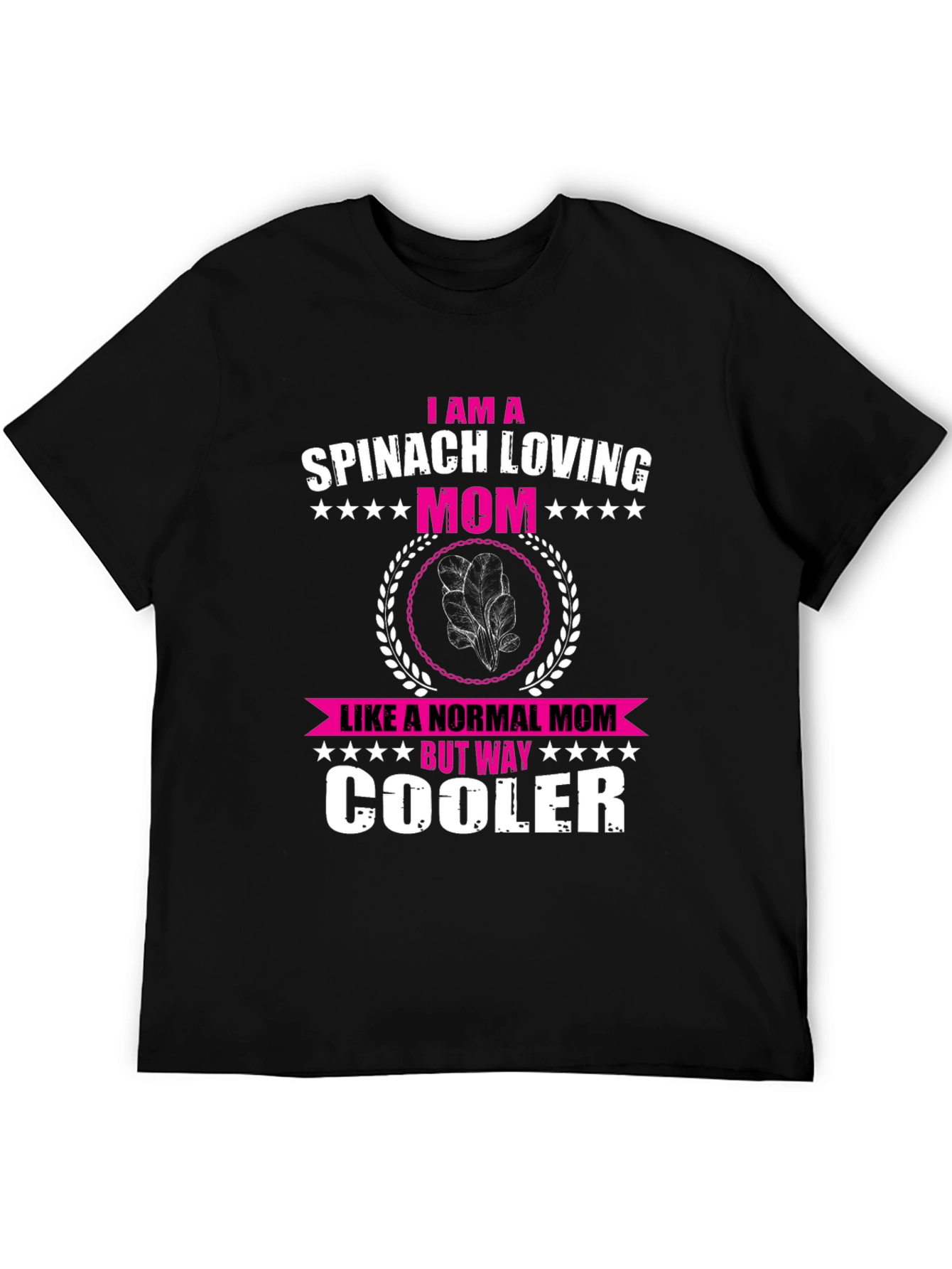 Spinach Loving Mom Novelty Graphic T-Shirt